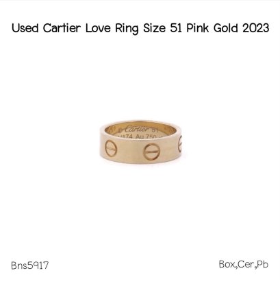 Cartier LOVE RING SIZE 51 PINK GOLD 2023