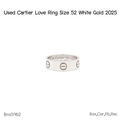 Cartier RING SIZE 52 WHITE GOLD 2025**