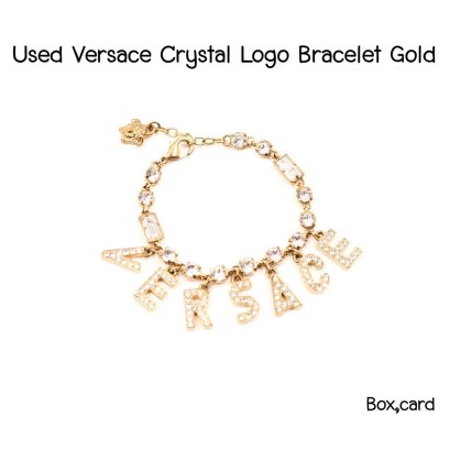 Versace CRYSTAL LOGO BRACELET GOLD