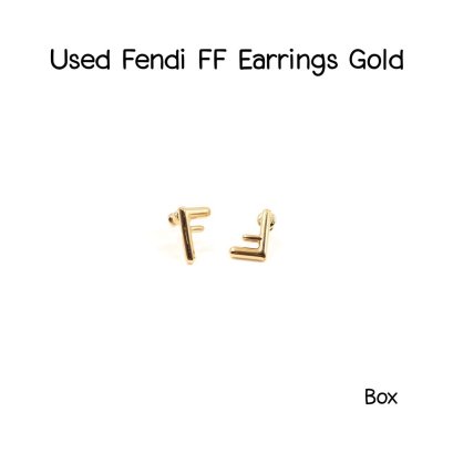 Fendi FF EARRINGS GOLD