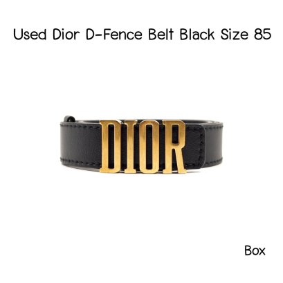 Dior D-FENCE BELT BLACK SIZE 85