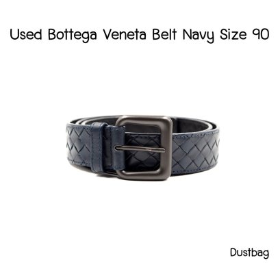 Bottega Veneta BELT NAVY SIZE 90