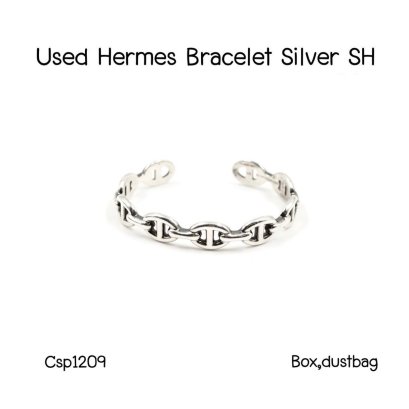 HERMES BRACELET SILVER SH