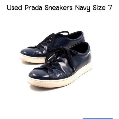 Prada sneakers navy size 7