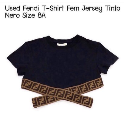 Fendi T-SHIRT FEM JERSEY TINTO SIZE 8A