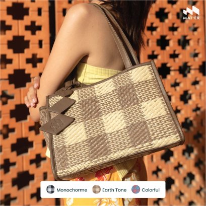 Mat-er Mini Tote Bag ลาย Gingham