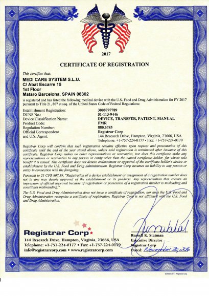 MEDI CARE SYSTEM CERTIFICATE