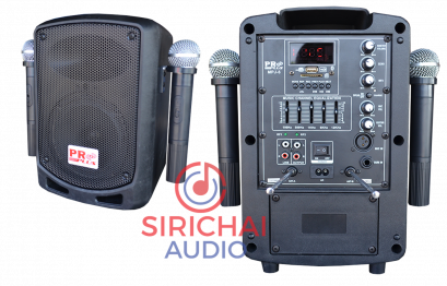 ตู้ลำโพงพกพา PROPLUS ขนาด 6 นิ้ว ไมค์ลอยคู่ 