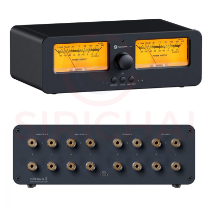 ตัวสลับ ลำโพง เครื่องขยายเสียง Fosi Audio รุ่น LC30 พร้อมจอแสดงผล VU meters