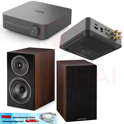 ชุดลำโพง WiiM Amp Pro + Wharfedale Diamond 12.2 (แถมสาย)