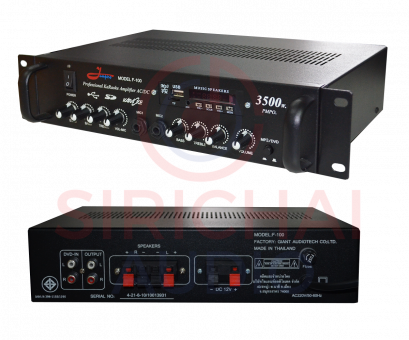 เพาเวอร์แอมป์ (12V) JUMPER รุ่น F-100 (USB)