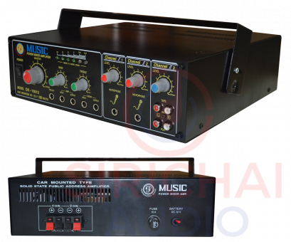 เพาเวอร์แอมป์ (12V) MUSIC รุ่น AU 100 (USB)