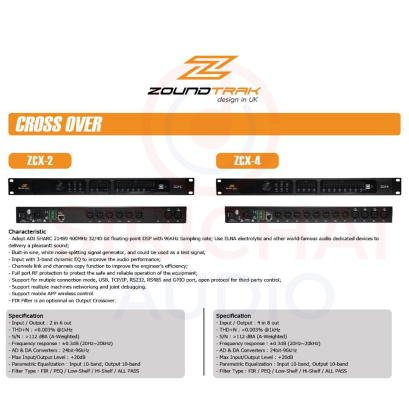 ครอสดิจิตอล ZOUNDTRAK รุ่น ZCX2 และ ZCX4 (design in UK)