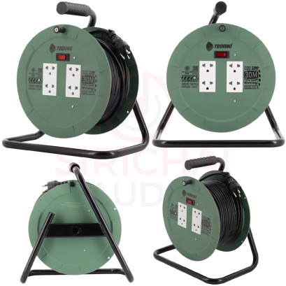 Toshino โตชิโน ล้อเก็บสายไฟสาย VCT 3x1.0