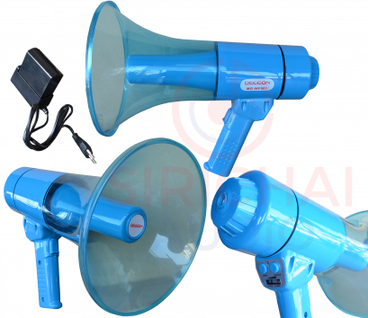 โทรโข่งกันน้ำ สีฟ้าใส Deccon รุ่น MG-WF001