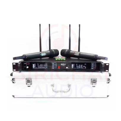 ไมค์ลอย MBV รุ่น A888 แถมกล่องอลูมิเนียม Wireless Microphone UHF