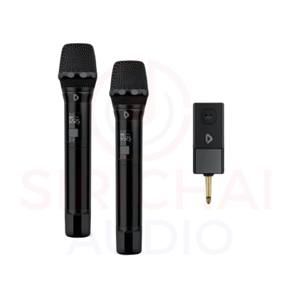 ไมค์ลอยคู่UHF ดิจิตอล DECCON รุ่น DP11 ปรับความถี่20ช่อง