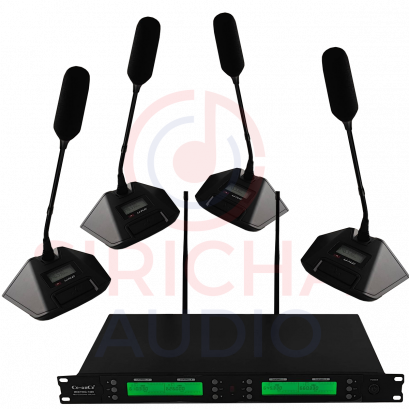 ไมค์ประชุมไร้สาย(4ตัว) CeanCe รุ่น MEETING1400 ปรับความถี่