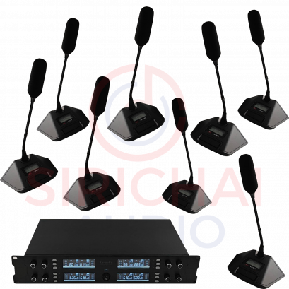 ไมค์ประชุมไร้สาย8ตัว CeanCe รุ่น meeting2800 ปรับความถี่