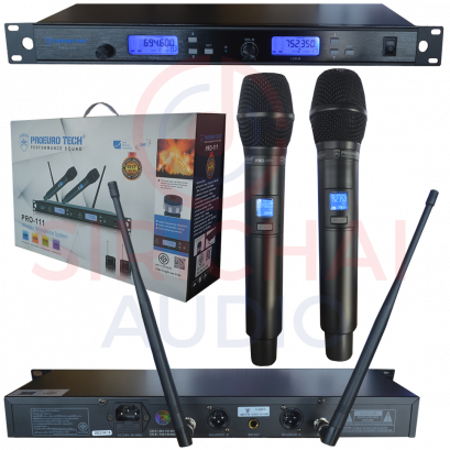 ไมค์ลอยคู่ PROEUROTECH รุ่น PRO111 ปรับคลื่นUHFแท้