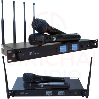 ไมค์ลอยคู่ 4เสา E3 รุ่น TR820 ปรับความถี่