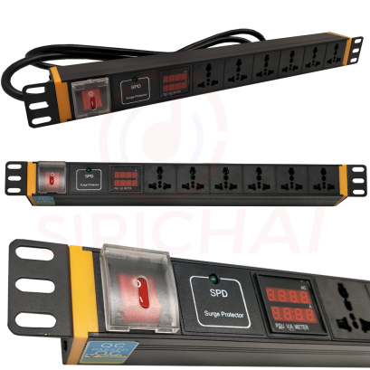 ปลั๊กแร็ค POWER Pro รุ่น PDU led จอแสดง V/A