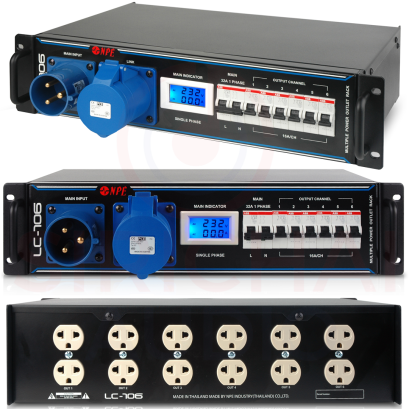 Rack AC Distributor ปลั๊กแร็ค NPE รุ่น LC-106