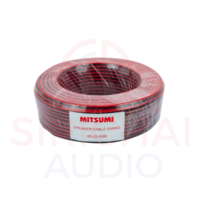 สายลำโพง MITSUMI ดำแดง BS-20 (ยาว50เมตร)