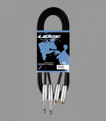 สายคู่ RCA - PHONE (X2) LIDGE รุ่น YM-398 (1.5 เมตร)