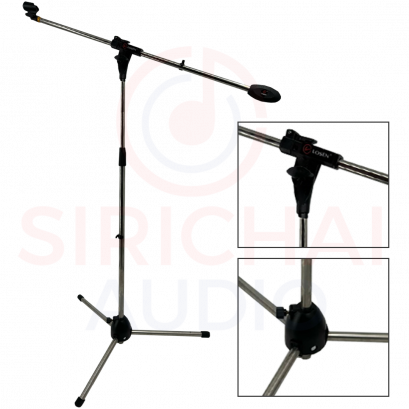 ขาไมค์ LOSEN แสตนเลสแท้ ปรับระดับ พับเก็บได้