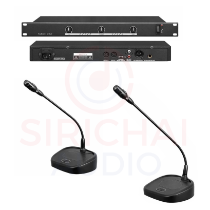 ชุดไมค์ประชุม แบบสาย NTS รุ่น CT100s เครื่องควบคุม , CT100c ไมค์ประธาน , CT100d ไมค์ผู้ร่วม