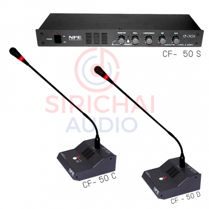 ชุดประชุม NPE - ชุดควบคุม CF50S , ไมค์ประธาน CF50C , ไมค์ผู้ร่วม CF50D