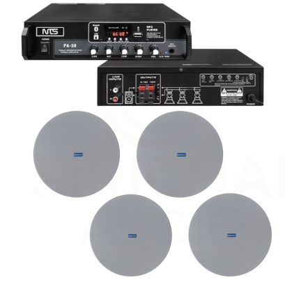 ชุดเครื่องเสียงร้านสปา NTS รุ่น PA4 ร้านขนาดเล็ก