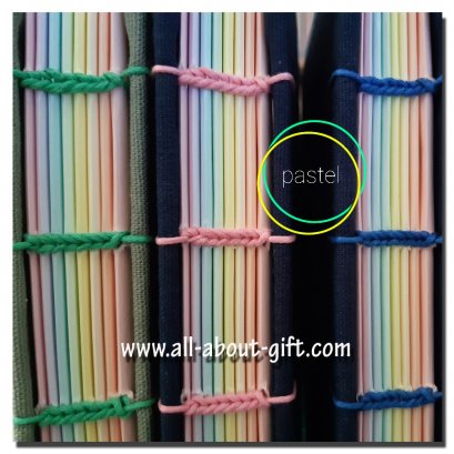 สมุดทำมือพาสเทล