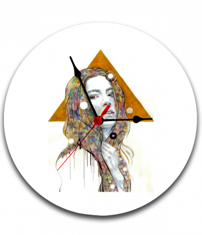 นาฬิกาพิมพ์รูป Woman and art clock