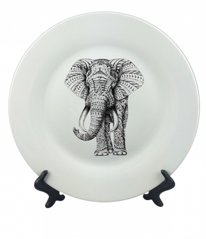 สกรีนจาน Elephant Dish&amp;Plate