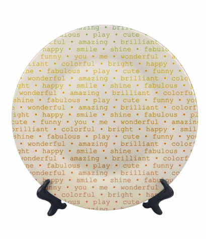 สกรีนจาน Message Dish&amp;Plate