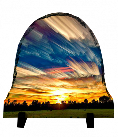 หินสกรีนได้ สี Colorful &amp; stacked clouds