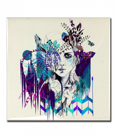 กระเบื้องสกรีนลาย flower&amp;graphic tiles