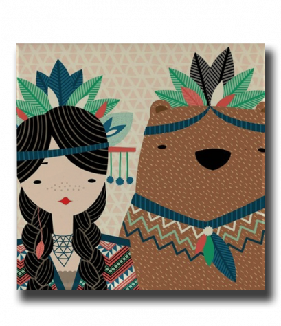 กระเบื้องพิมพ์รูป Girl&amp;bear Tiles