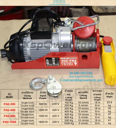 รอกสลิง ไฟฟ้า