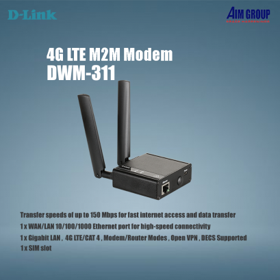 D-Link DWM-311 4G LTE Cat 4 w/ 3G Fallback Router ราคาพิเศษ