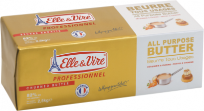 Elle &amp; Vire All Purpose Butter Undsalted 2.5 kg