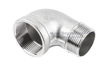 ข้อต่องอ 90°สแตนเลส ผม. (เกลียวนอก x เกลียวใน) 1.1/2"x2" ข้อต่อลด-ข้อต่อเพิ่ม