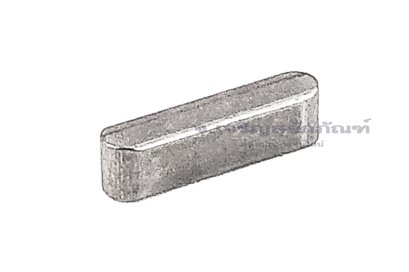 ลิ่มแท่งสแตนเลสสี่เหลี่ยมปลายมน (Parallel Key Both Round End) ขนาด 3x3x12