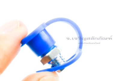 ฝาครอบหัวอัดจารบี สีน้ำเงิน ขนาด 6 มิล