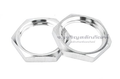 หัวน็อตสแตนเลสเกลียวท่อแป๊ป-เกลียวประปา ขนาด 1/2" เกลียว 14 (BSPT) (หัวน็อตเบอร์ 24) รุ่นหัวบาง 4 mm