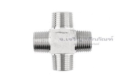 ข้อต่อสี่ทาง แสตนเลส 304 (เกลียวนอก x เกลียวนอก x เกลียวนอก x เกลียวนอก) 1/2&quot;x1/2&quot;x1/2&quot;x1/2&quot; รุ่นหนาพิเศษ