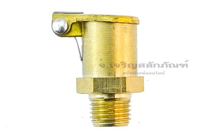 กาหยอดน้ำมัน ฝาสปริง ทองเหลือง แบบตรง  Spring Grease Oil Cup ความโตถ้วย 13 mm ยาว 26  mm ขนาดเกลียว M10x1.0