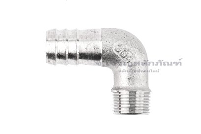 ข้อต่องอ 90&deg;สแตนเลส (เกลียวนอก x หางไหล) 3/8"x16 mm